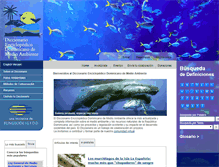 Tablet Screenshot of diccionariomedioambiente.org